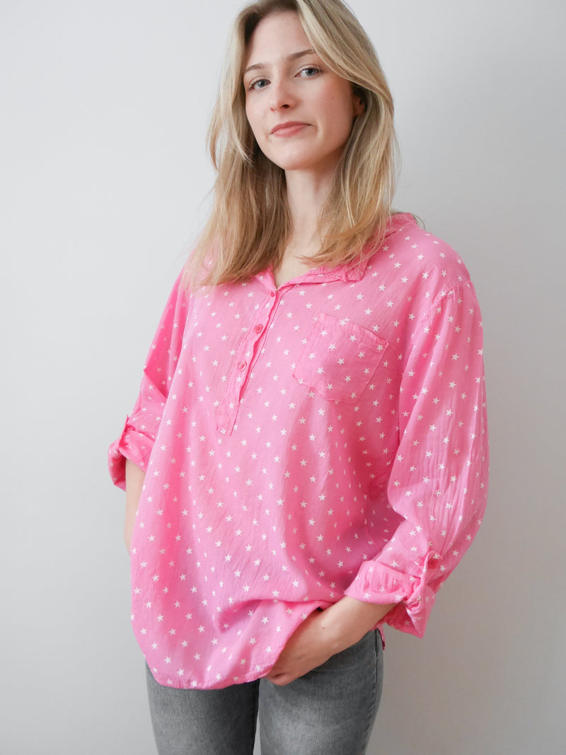 Adrienne Blouse Fuchsia