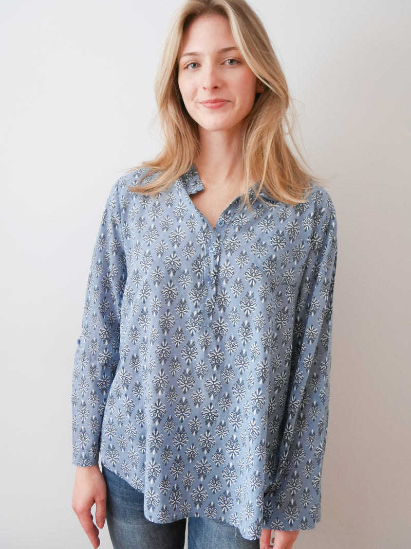 Lea Blouse Blue