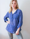 Adrienne Blouse Indigo Blue