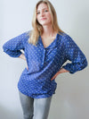 Adrienne Blouse Indigo Blue