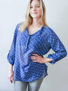 Adrienne Blouse Indigo Blue