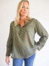 Adrienne Blouse Forest Green