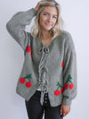 Cherry Cardigan Khaki