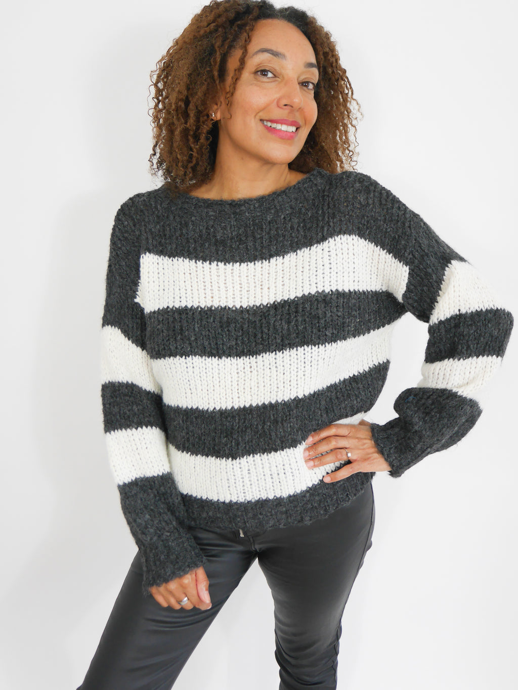 Natalie Knit Charcoal