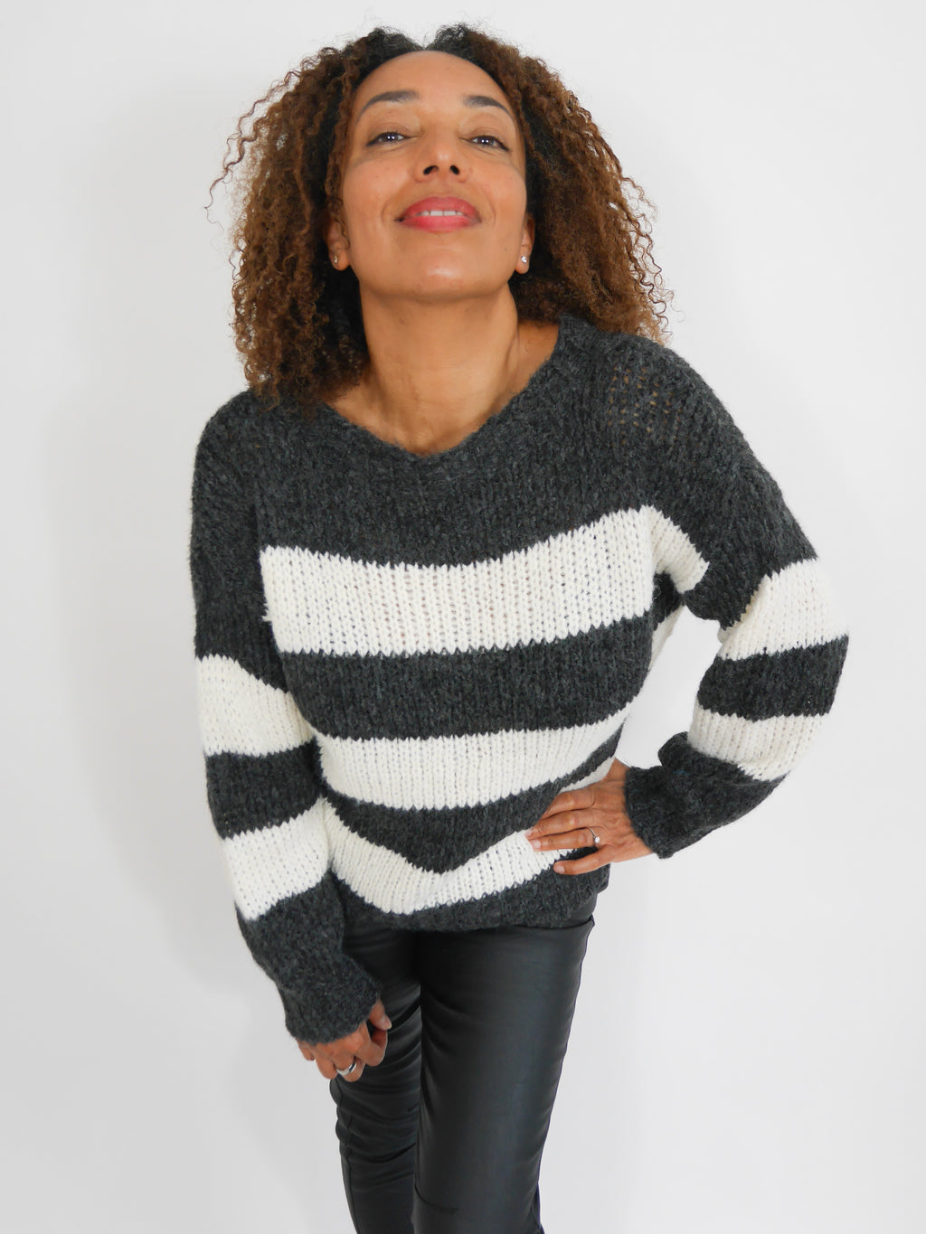 Natalie Knit Charcoal