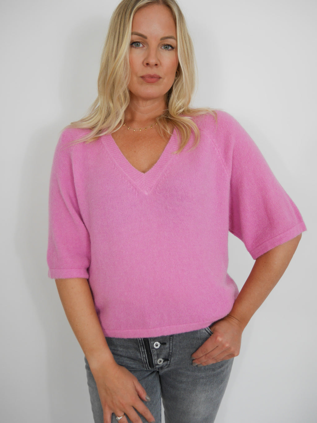 Zara Knit Bubblegum Pink