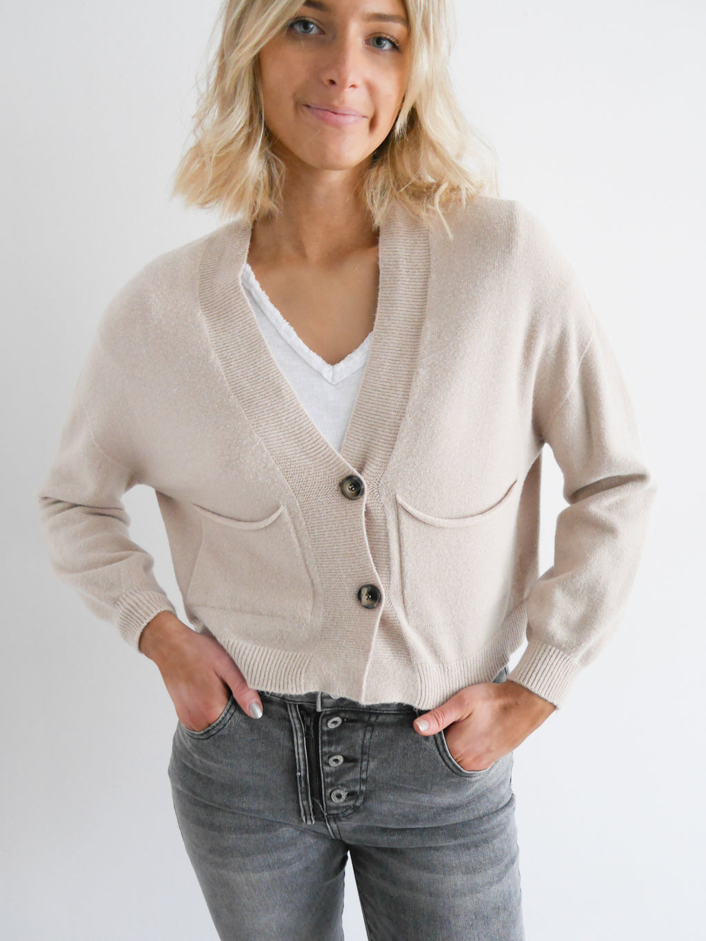 Josie Cardigan Ecru