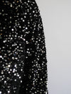 Stella Sequin Bomber Jacket Black & Silver