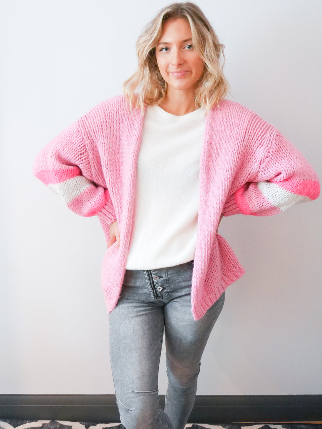 Vienna Cardigan Candyfloss Pink