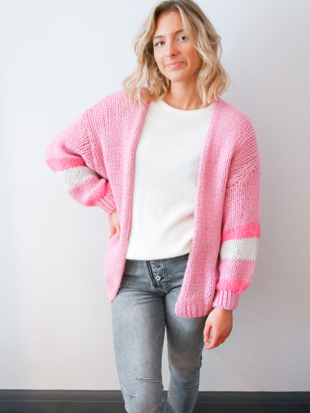 Vienna Cardigan Candyfloss Pink