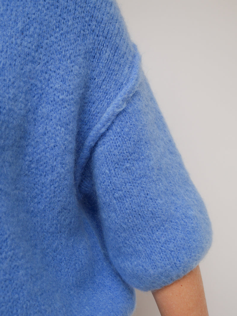 Abi Knit Mohair French Blue