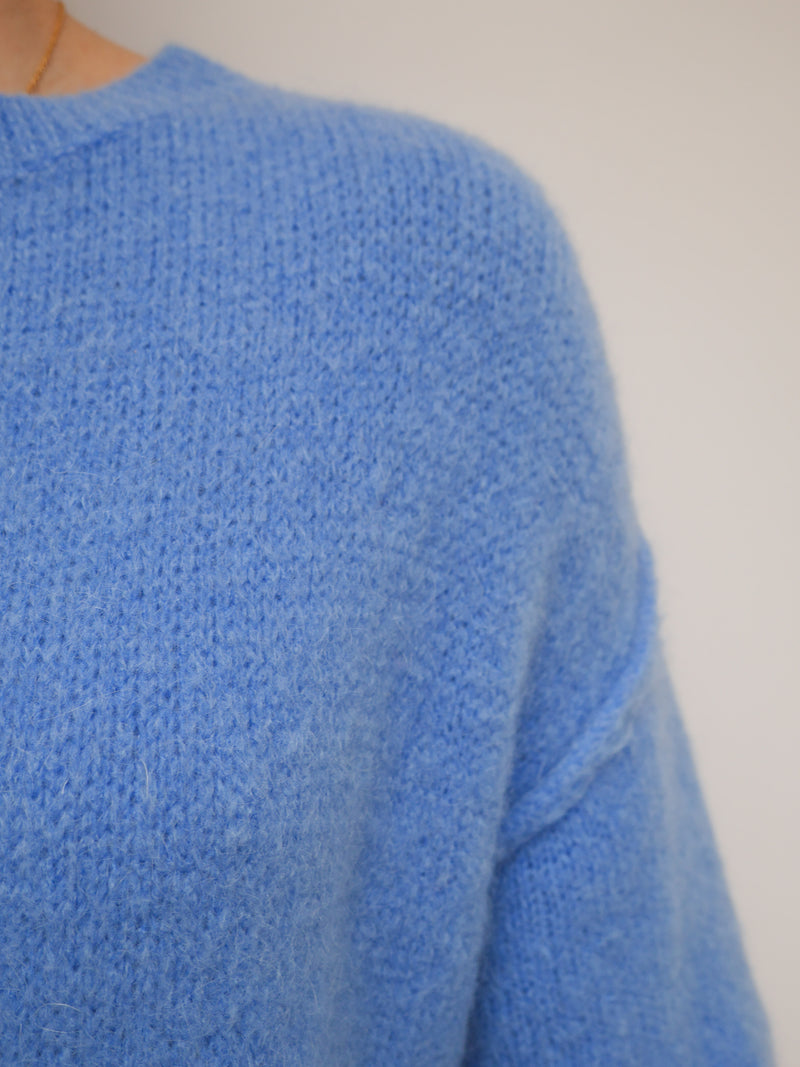 Abi Knit Mohair French Blue