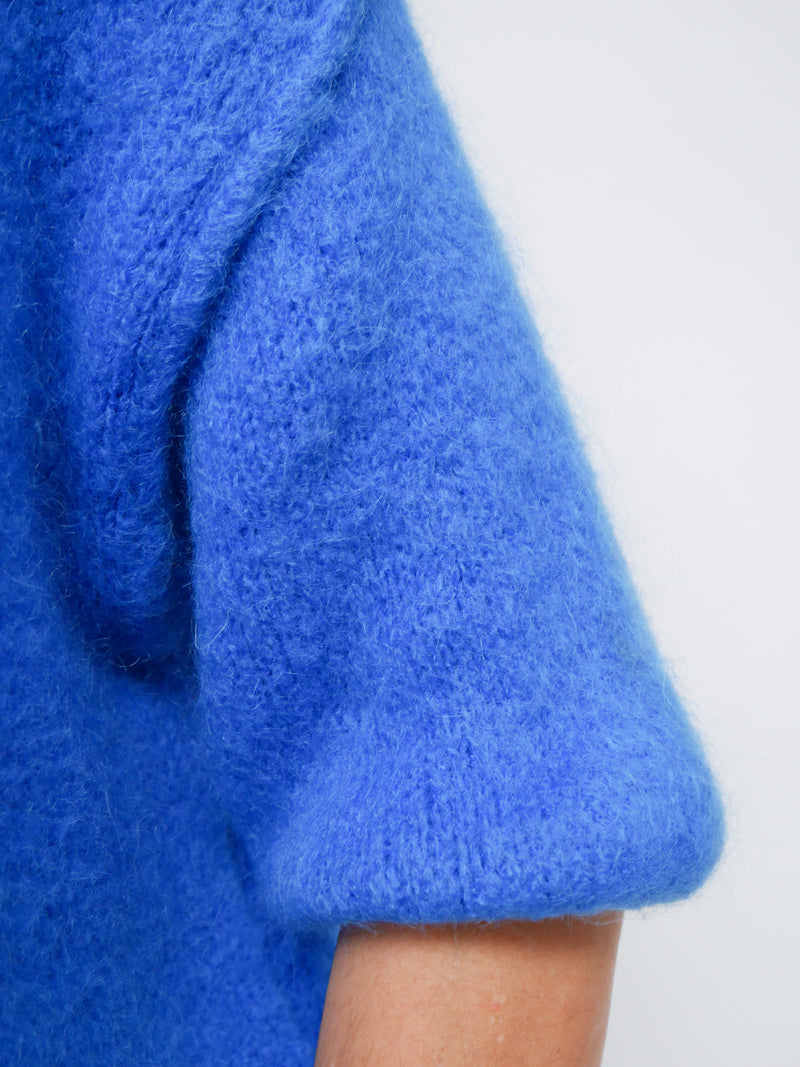 Abi Knit Mohair Royal Blue