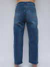 Mid Indigo Barrel Leg Jean