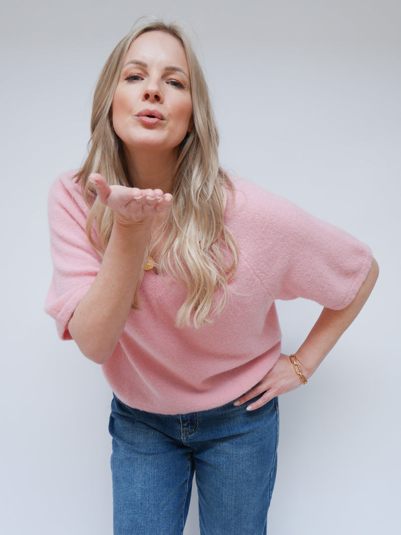 Zara Knit Blush Pink