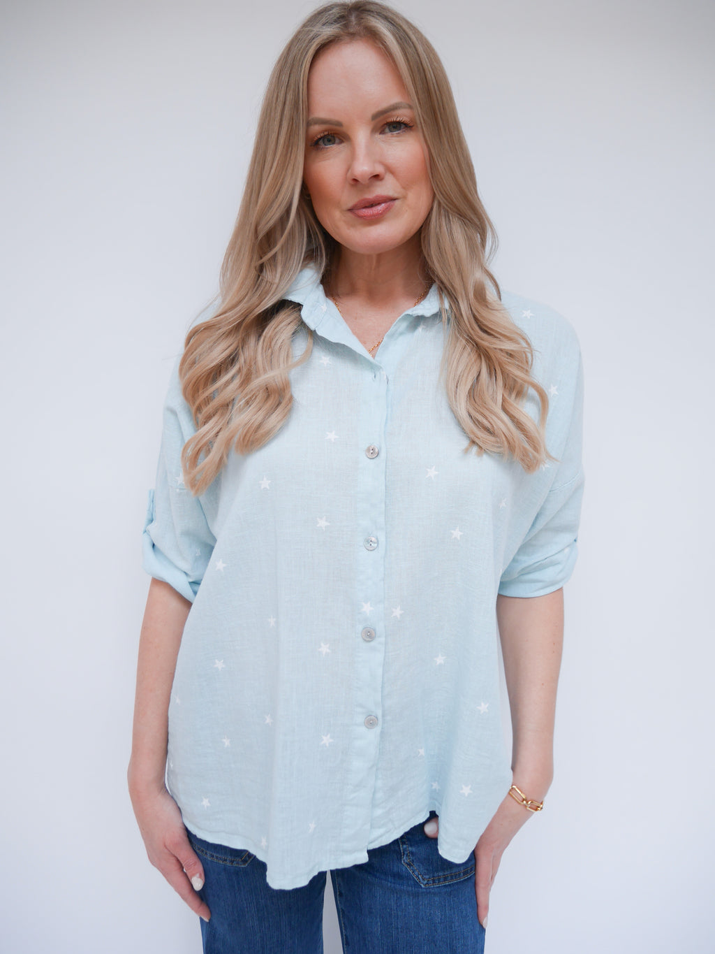 Amelia Blouse Baby Blue