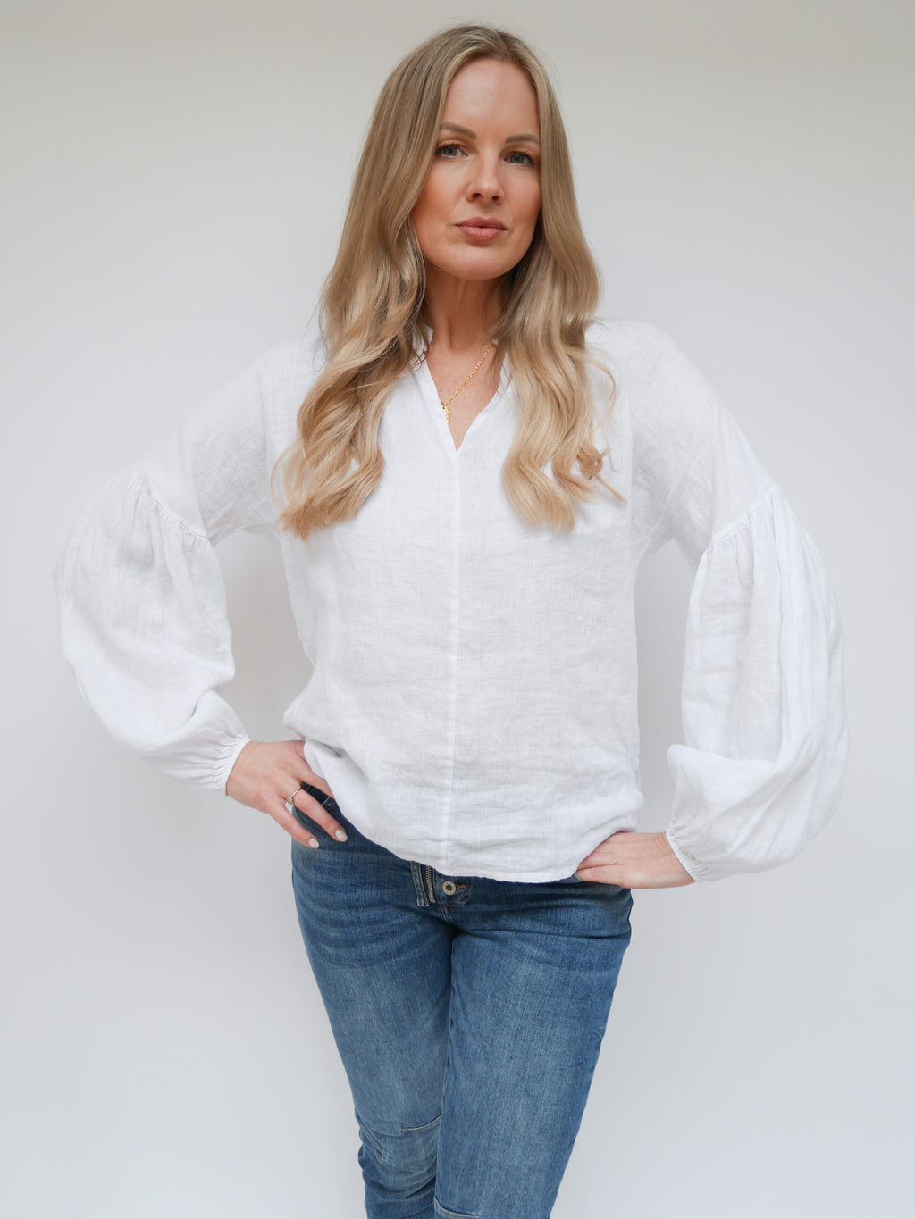 Ella Blouse White