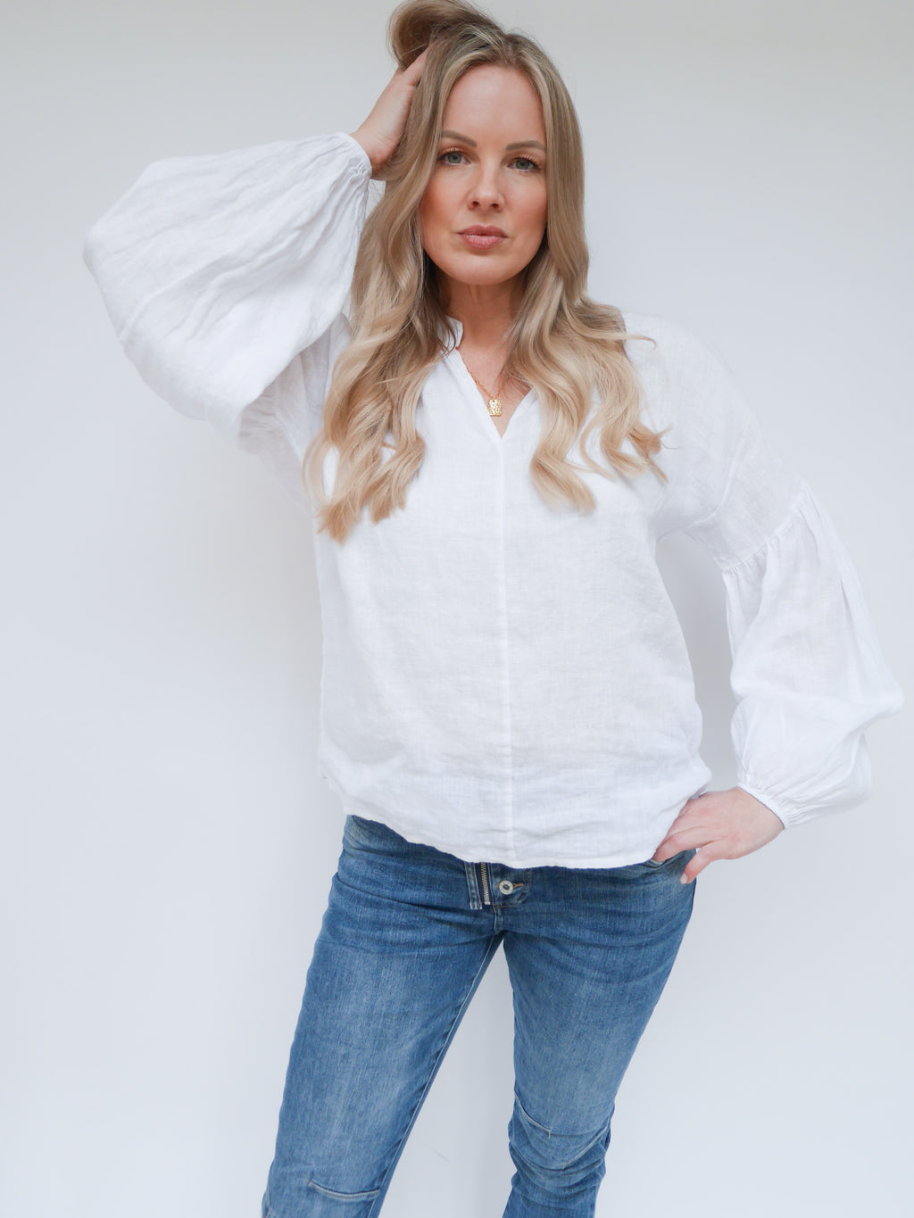 Ella Blouse White