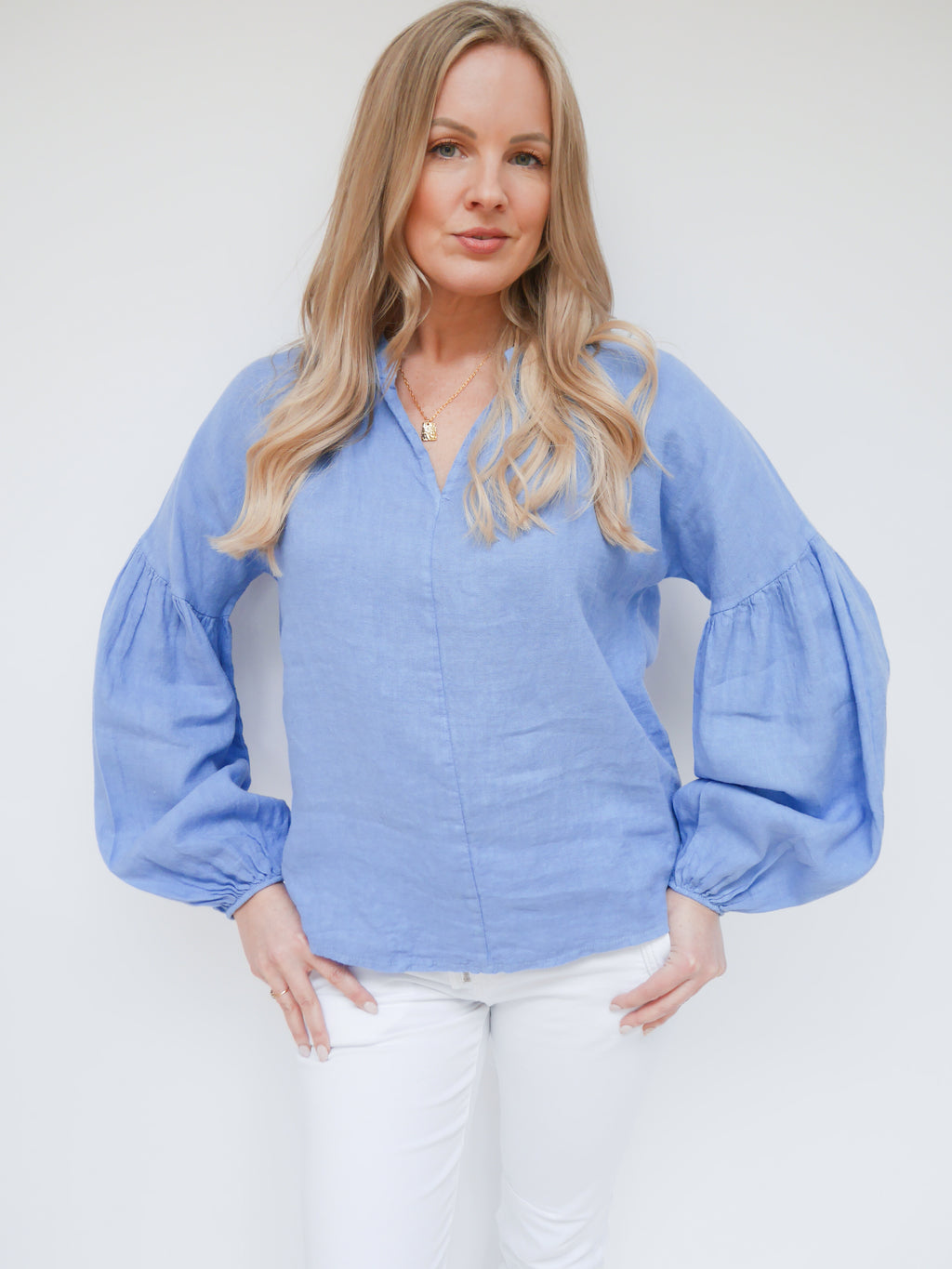 Ella Blouse French Blue