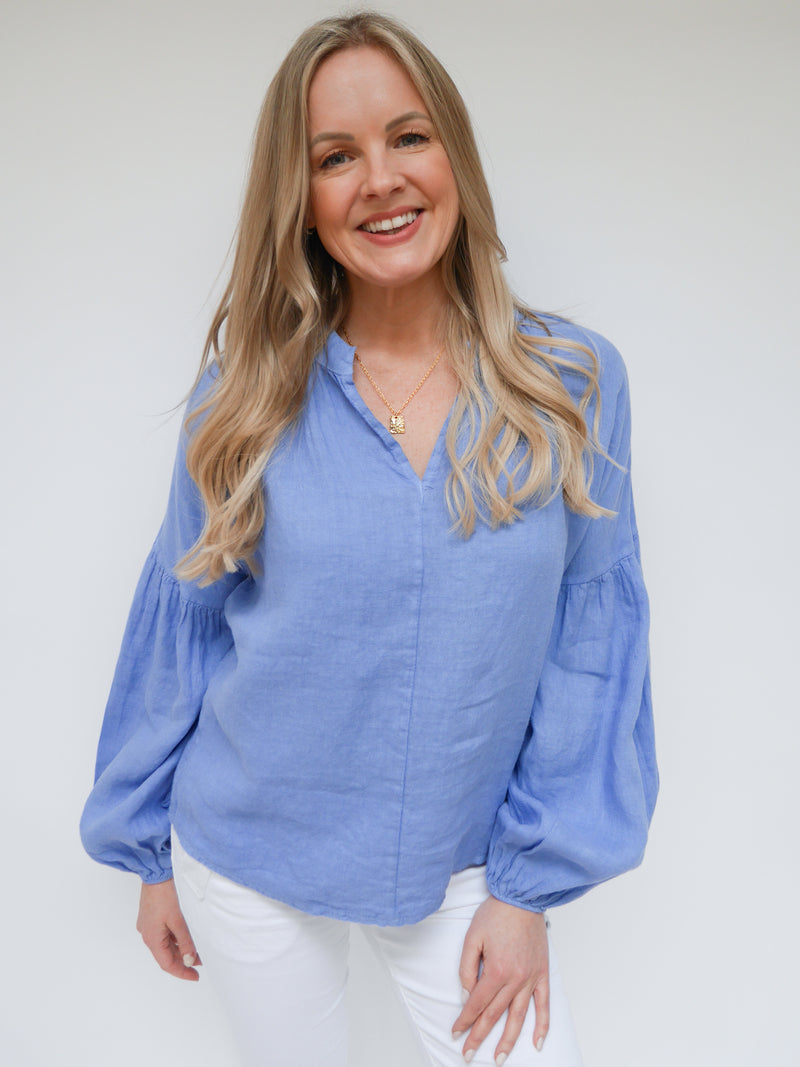 Ella Blouse French Blue