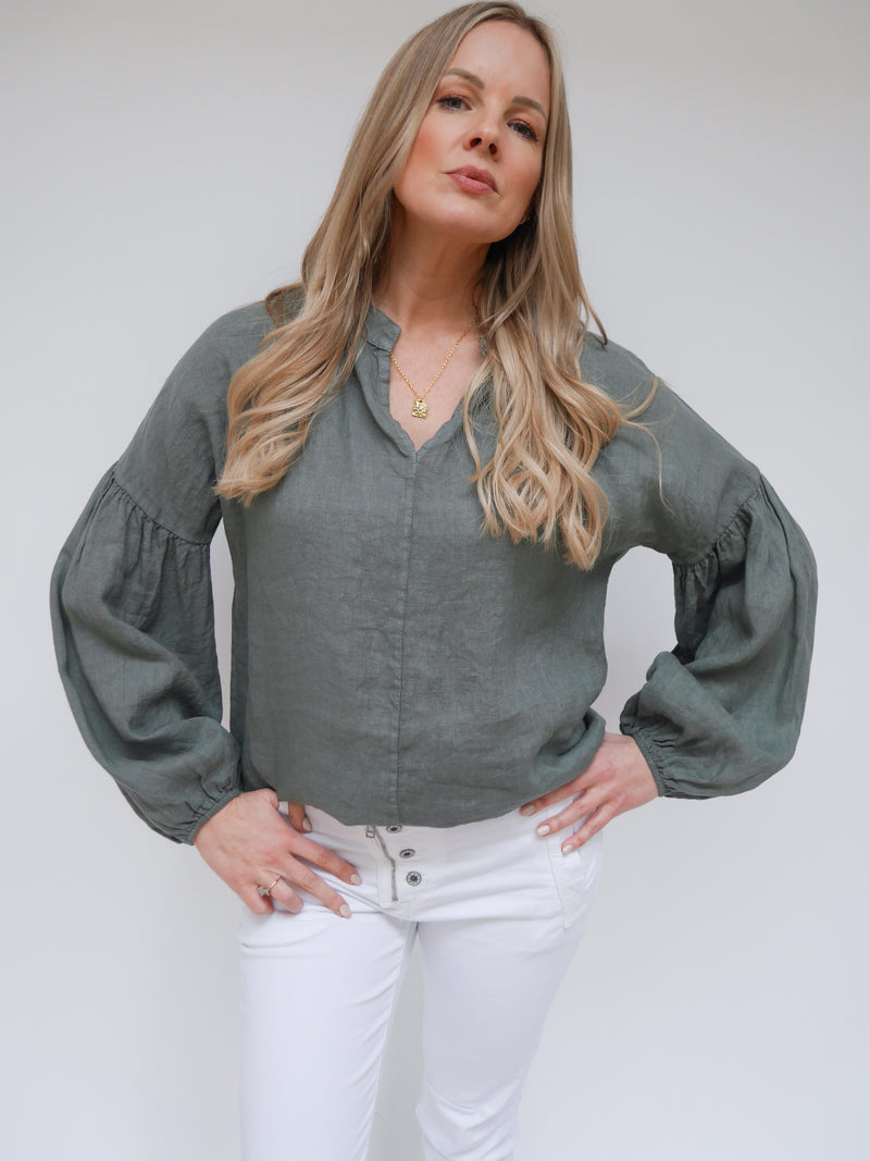 Ella Blouse Khaki