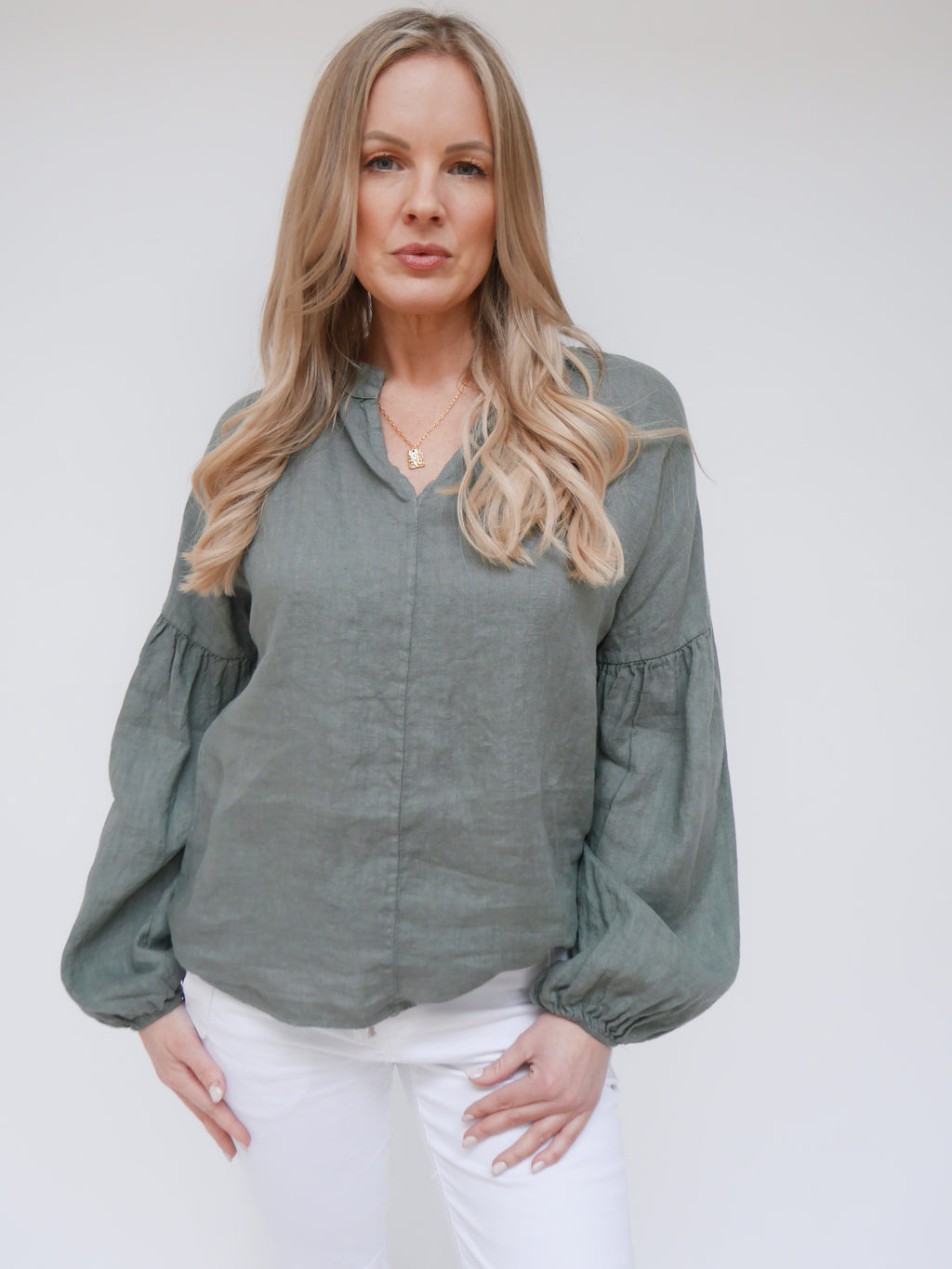 Ella Blouse Khaki