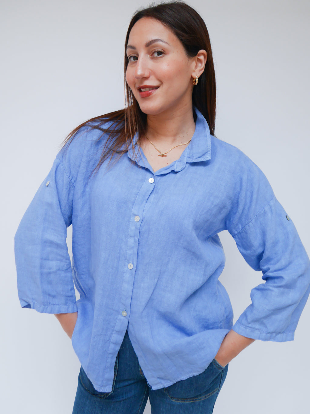 Ava Blouse French Blue