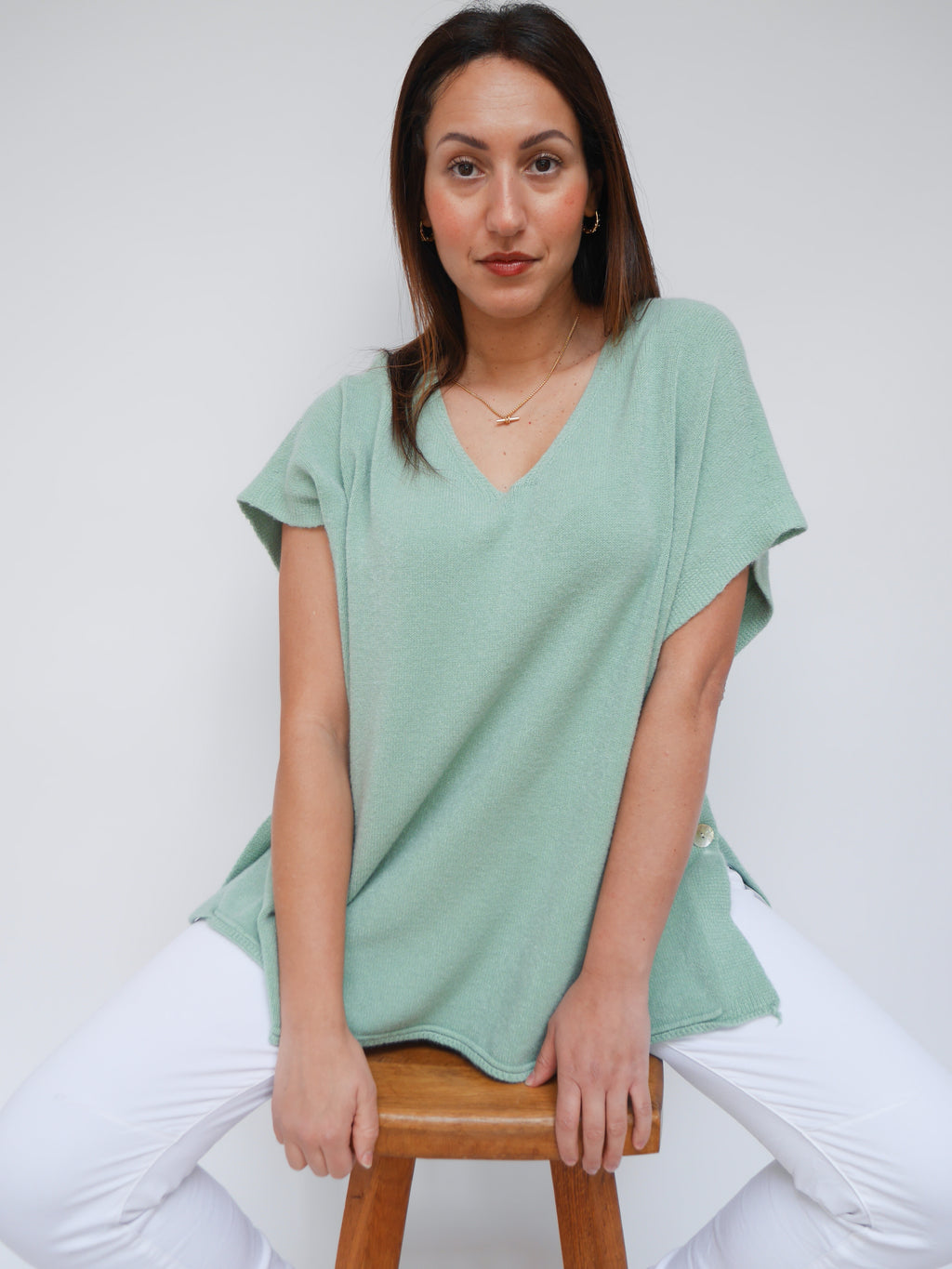 Amber Knit Pastel Green