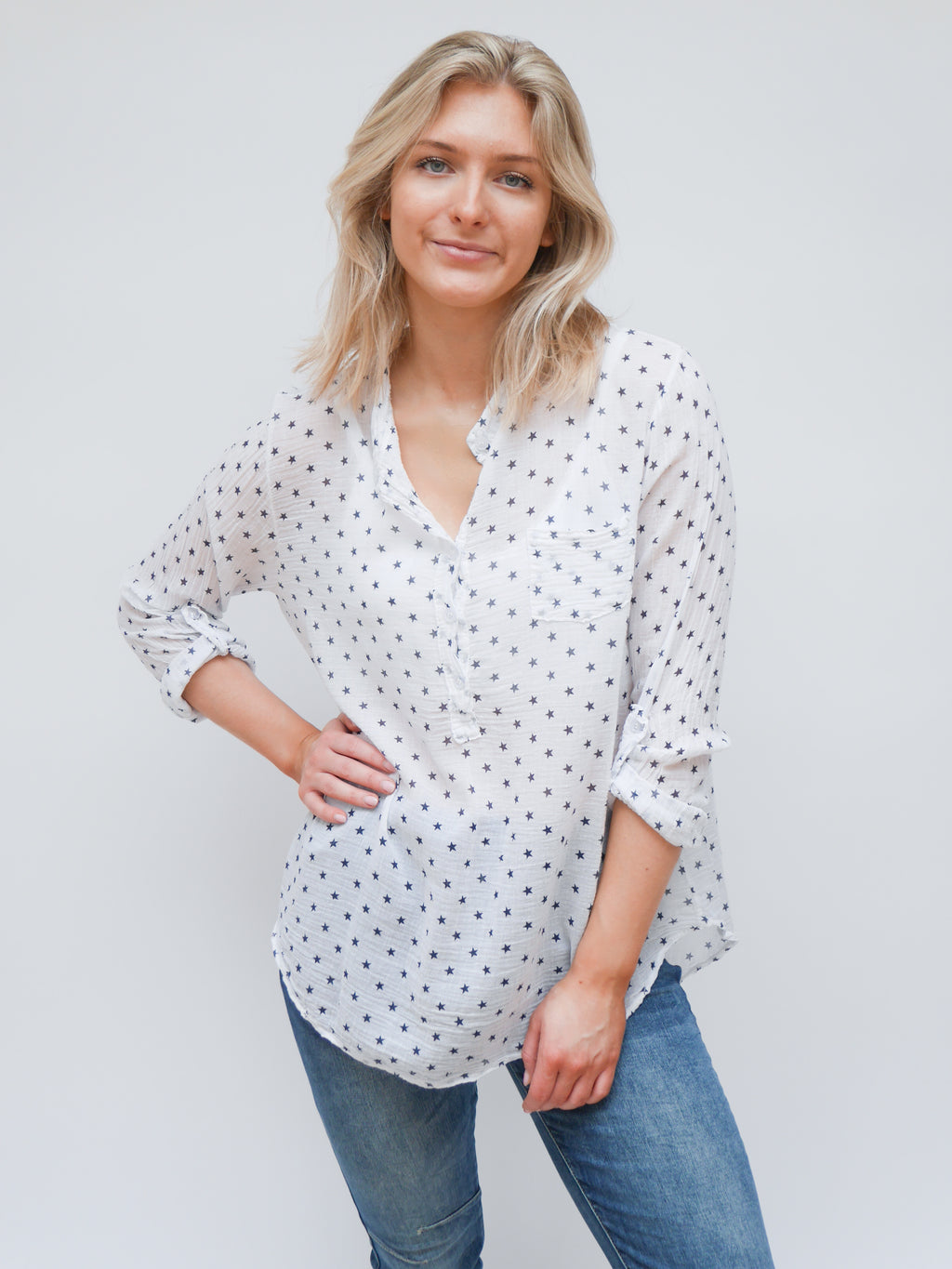 Adrienne Blouse White