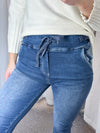 Melly & Co Denim Drawstring  Detail Jeans