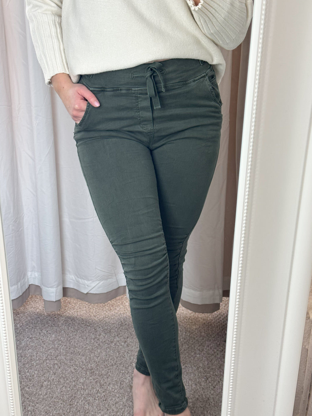 Melly & Co Forest Green Drawstring Jeans/Joggers