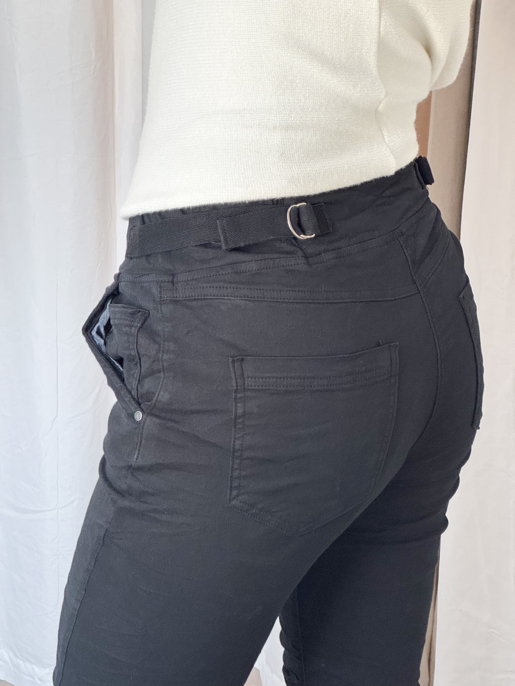 Melly & Co Black Drawstring Jeans/Joggers