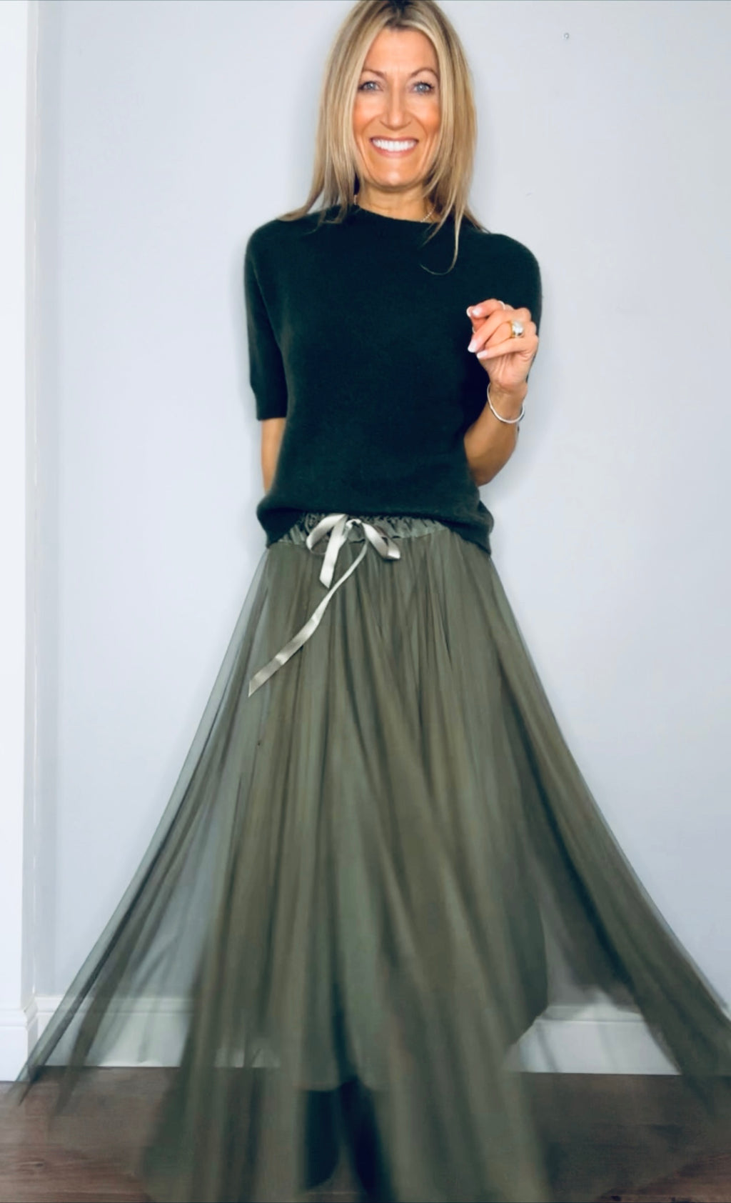 Tulle Skirt Khaki