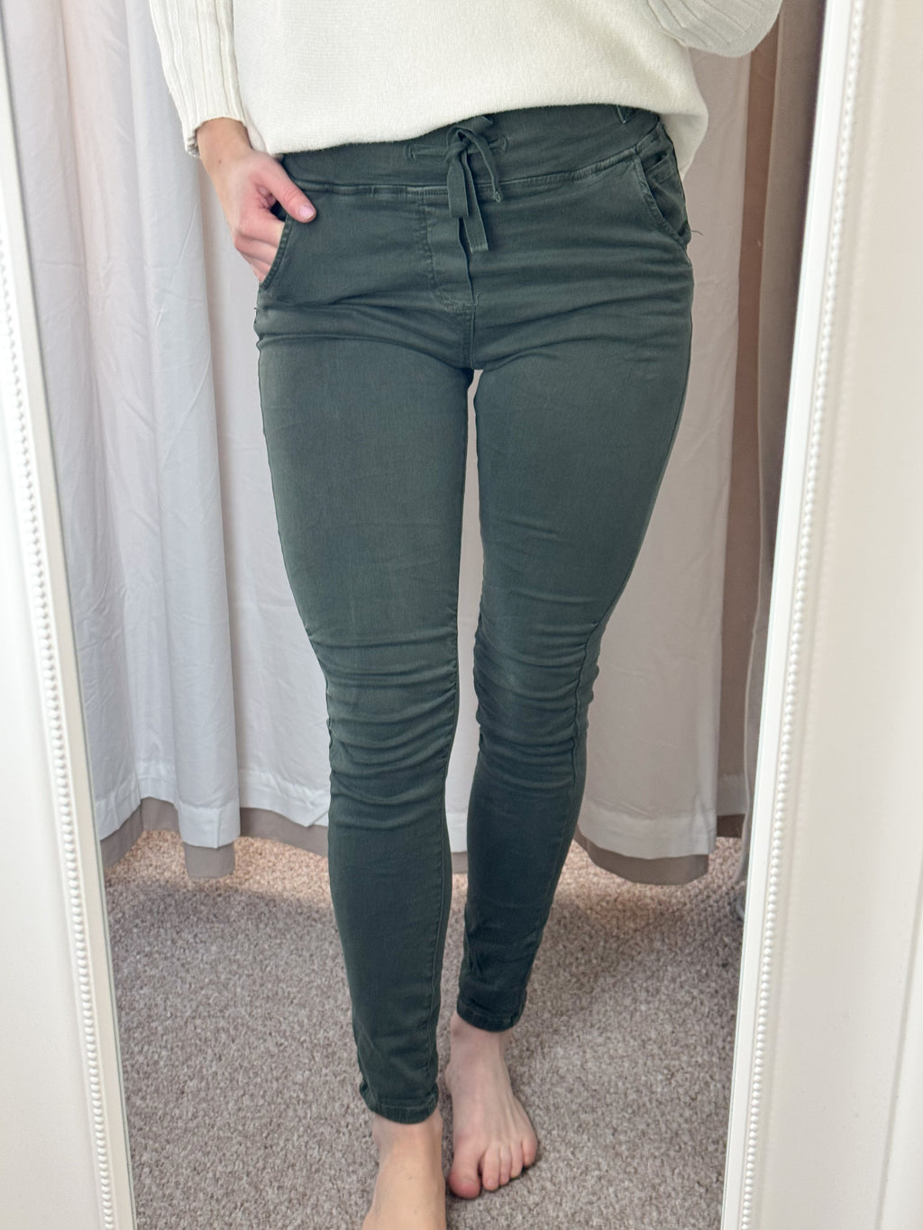 Melly & Co Forest Green Drawstring Jeans/Joggers