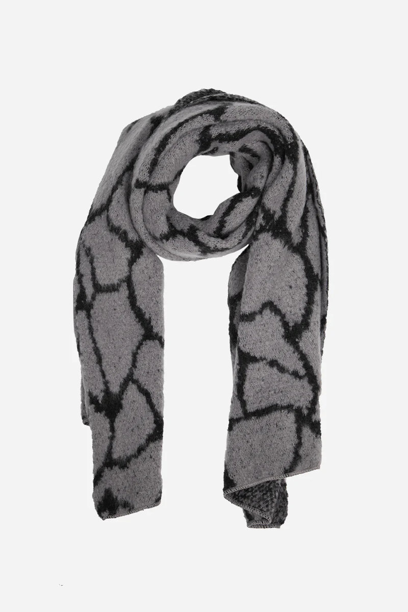 Grey Giraffe Blanket Scarf