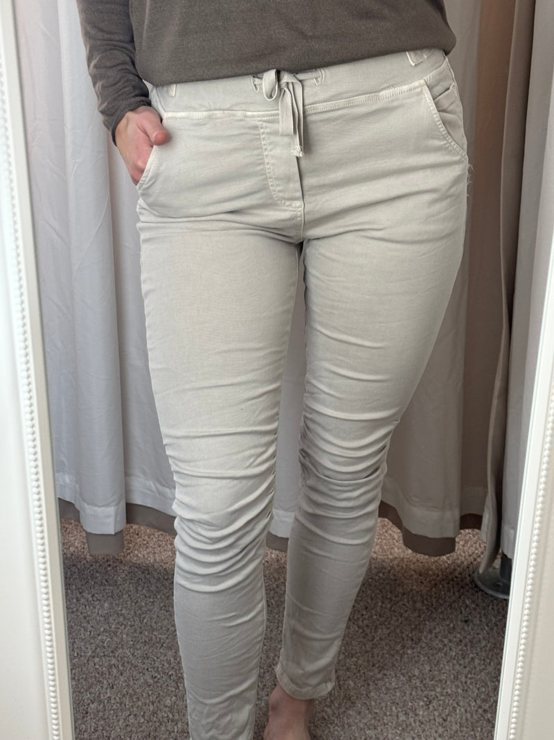 Melly & Co Stone Drawstring Jeans/Joggers