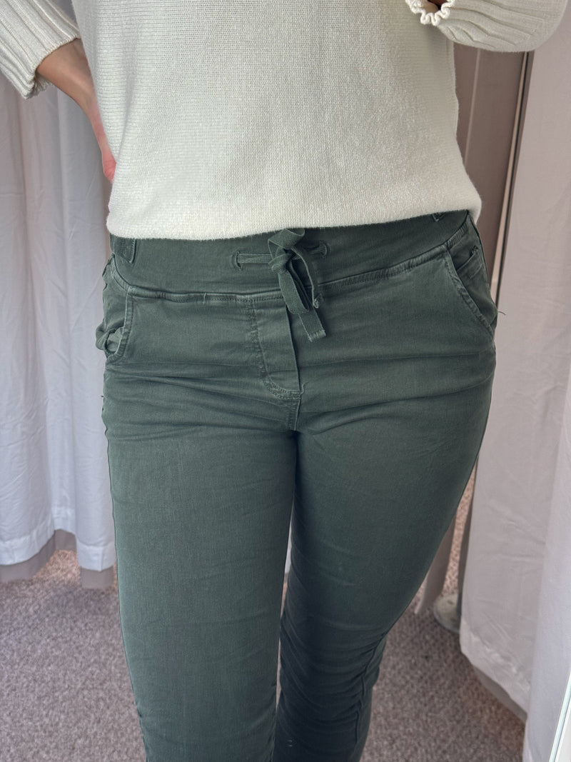 Melly & Co Forest Green Drawstring Jeans/Joggers