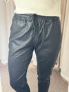 Melly & Co Black Coated Joggers