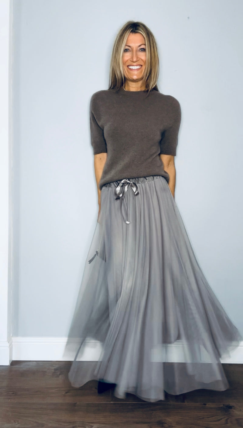 Tulle Skirt Mink