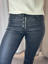 Melly & Co Black Coated Jeans