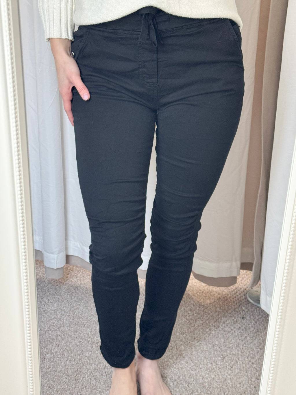 Melly & Co Black Drawstring Jeans/Joggers