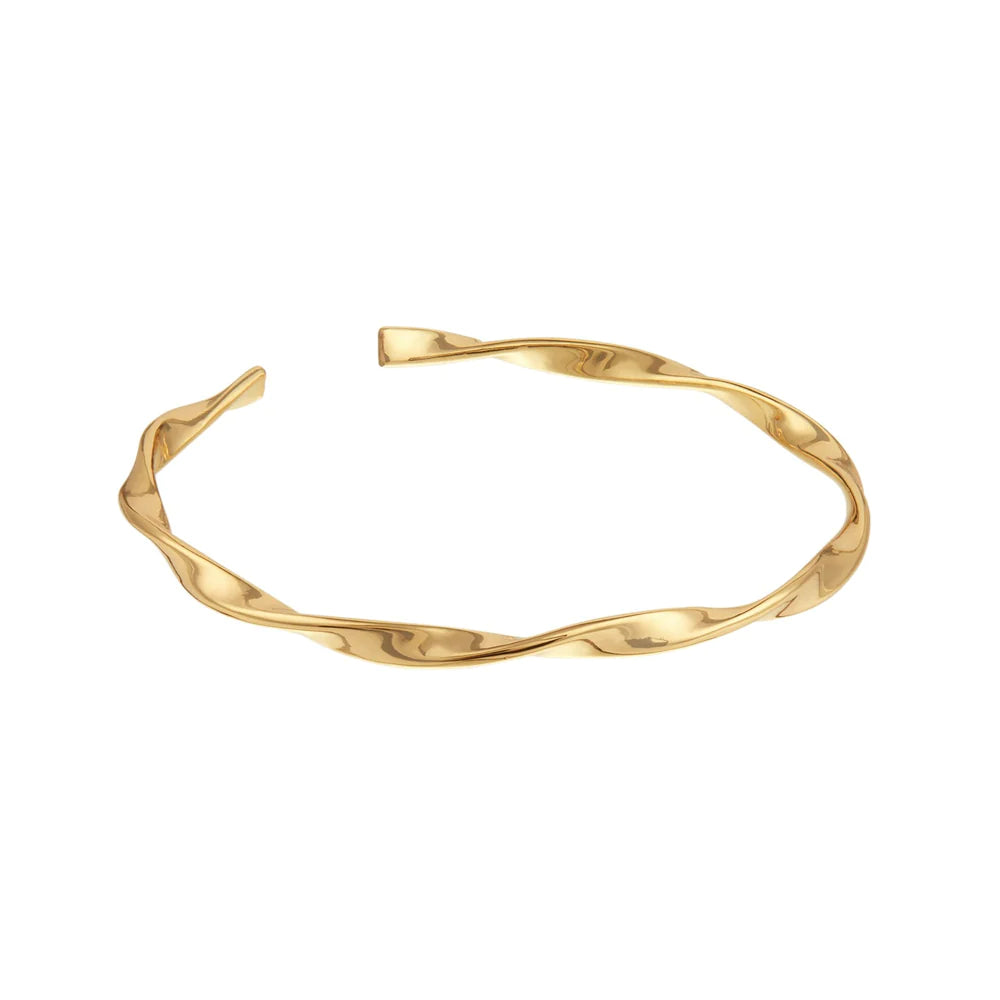 Orelia Ribbon Twist Bangle