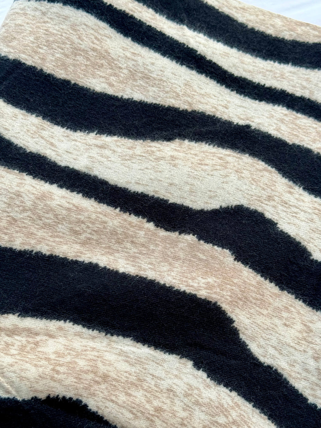 Neutral Zebra Print Scarf